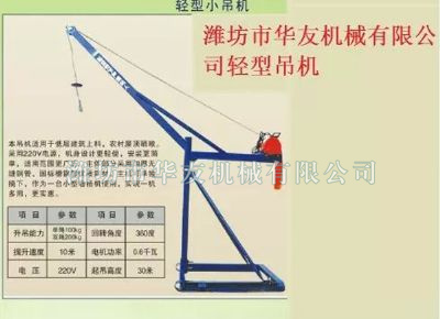 點(diǎn)擊查看詳細(xì)信息<br>標(biāo)題：華友機(jī)械家用小吊機(jī) 閱讀次數(shù)：8586